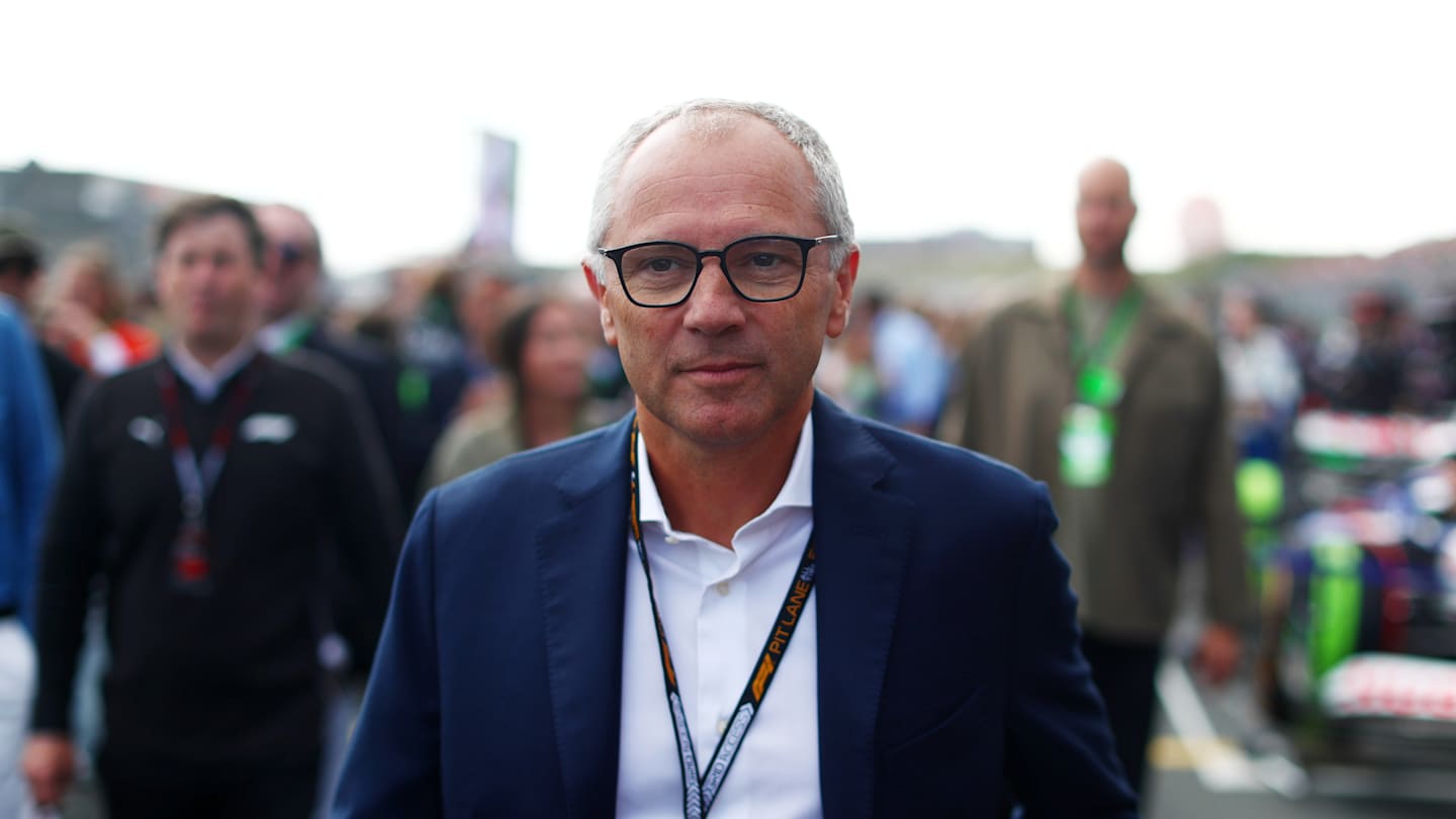 ZANDVOORT, NETHERLANDS - AUGUST 25: Stefano Domenicali, CEO of the Formula One Group, walks on the