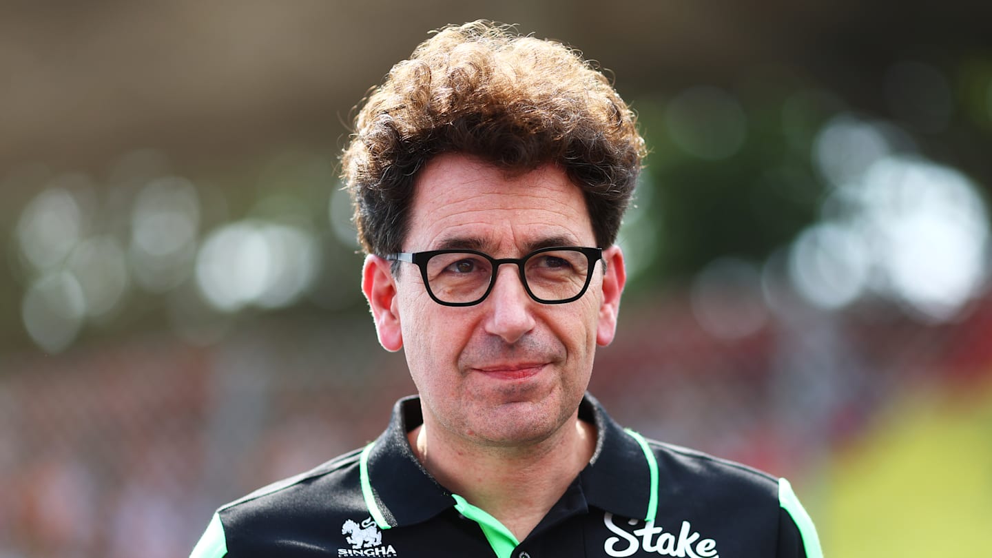 MONZA, ITALY - SEPTEMBER 01: Mattia Binotto, Stake F1 Team Kick Sauber boss, looks on on the grid