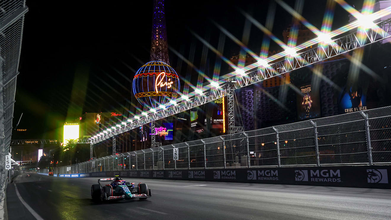 LAS VEGAS, NEVADA - NOVEMBER 22: (EDITORS NOTE: A special effects camera filter was used for this image.) Yuki Tsunoda of Japan driving the (22) Visa Cash App RB VCARB 01 on track during qualifying ahead of the F1 Grand Prix of Las Vegas at Las Vegas Strip Circuit on November 22, 2024 in Las Vegas, Nevada. (Photo by Jared C. Tilton - Formula 1/Formula 1 via Getty Images)