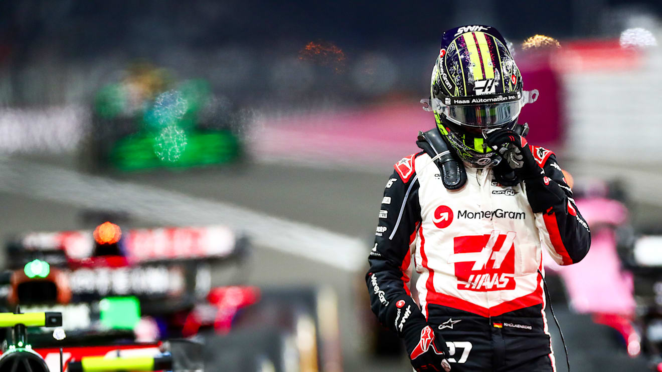 LUSAIL CITY, QATAR - NOVEMBER 30: Nico Hulkenberg of Germany and Haas in parc ferme during the Sprint ahead of the F1 Grand Prix of Qatar at Lusail International Circuit on November 30, 2024 in Lusail City, Qatar. (Photo by Peter Fox/Getty Images)