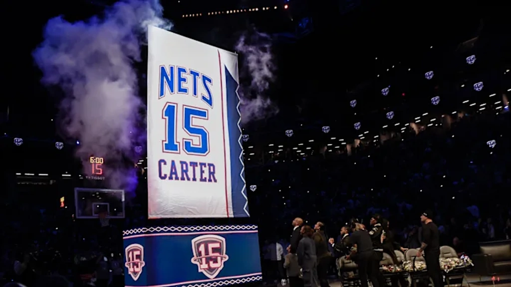 Brooklyn Nets retire Vince Carter’s no.15 jersey