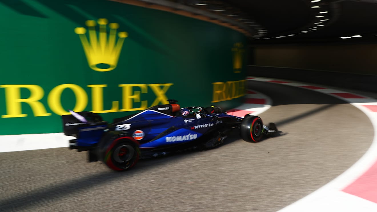 ABU DHABI, UNITED ARAB EMIRATES - DECEMBER 07: Alexander Albon of Thailand driving the (23) Williams FW46 Mercedes in the Pitlane during final practice ahead of the F1 Grand Prix of Abu Dhabi at Yas Marina Circuit on December 07, 2024 in Abu Dhabi, United Arab Emirates. (Photo by Peter Fox - Formula 1/Formula 1 via Getty Images)