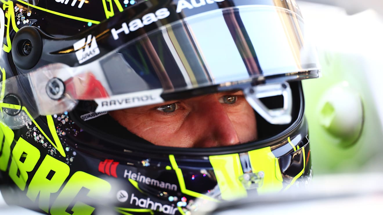 ABU DHABI, UNITED ARAB EMIRATES - DECEMBER 07: Nico Hulkenberg of Germany and Haas F1 prepares to drive in the garage during final practice ahead of the F1 Grand Prix of Abu Dhabi at Yas Marina Circuit on December 07, 2024 in Abu Dhabi, United Arab Emirates. (Photo by Peter Fox - Formula 1/Formula 1 via Getty Images)