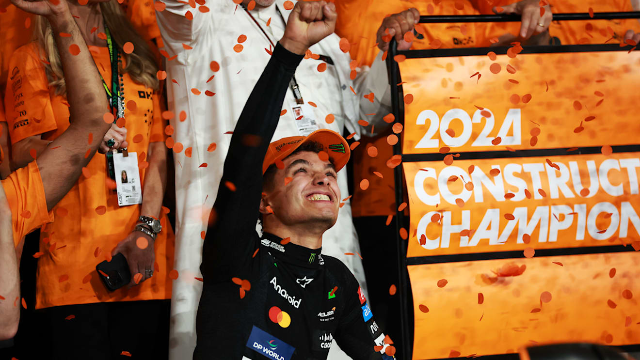 McLaren's celebrations went all night long in Abu Dhabi