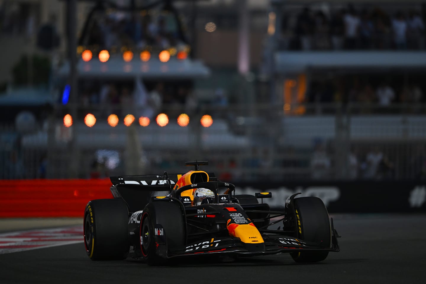 ABU DHABI, UNITED ARAB EMIRATES - DECEMBER 08: Max Verstappen of the Netherlands driving the (1)