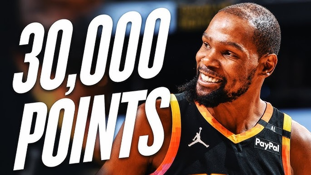 Kevin Durant becomes 8th NBA Player to reach 30,000 points